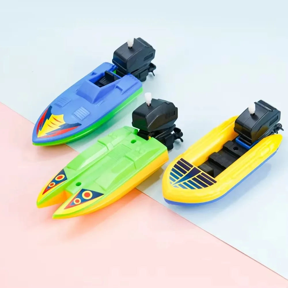 Wind-Up Speed Boat Toy for Kids