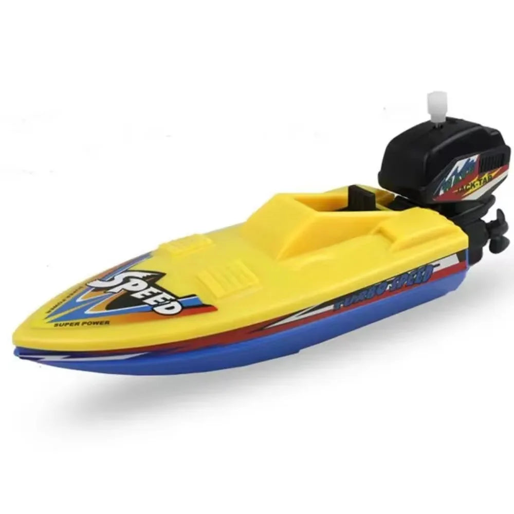 Wind-Up Speed Boat Toy for Kids