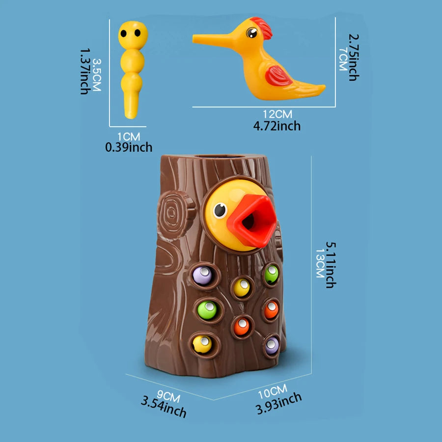 Woodpecker Magnetic Fishing Game for Kids