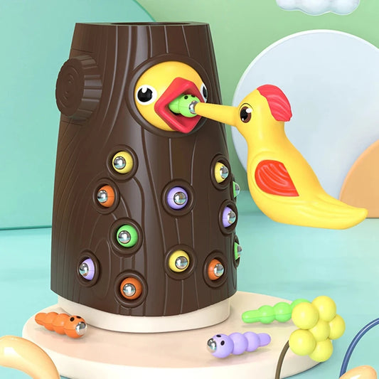 Woodpecker Magnetic Fishing Game for Kids